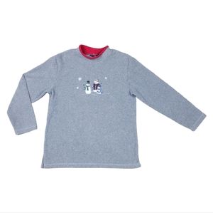 Vintage Snow Fun Embroidered Sweater Size Medium